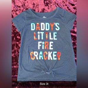 Toddler girl 4th of July shirt